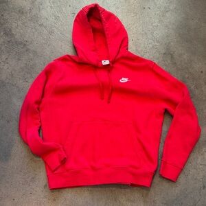 Nike Men's Bright Red Hoodie